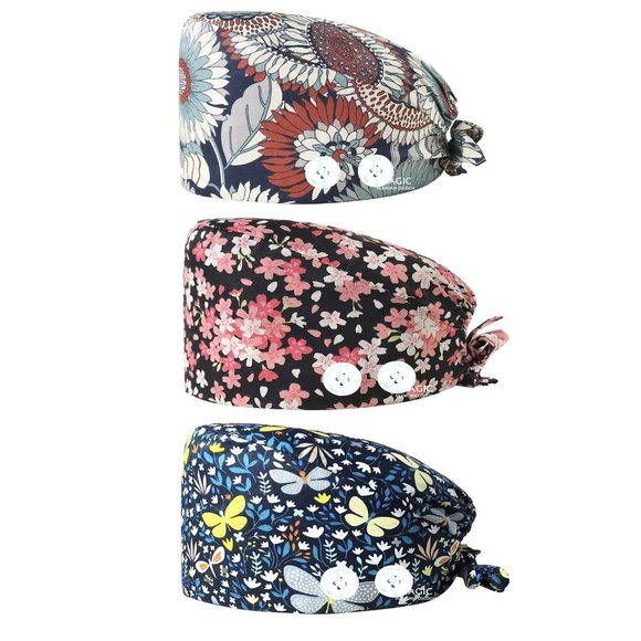 NEW - Adjustable Working Caps, Surgical Hat with Buttons - Picture 1 of 4